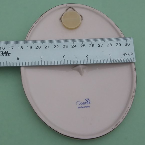 Vintage 1975 Goebel West Germany Hand Painted Barn Owl Ceramic Plaque F Kirchner - Picture 7 of 14